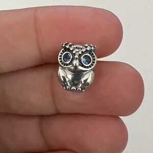 Pandora Sparkling Owl Charm